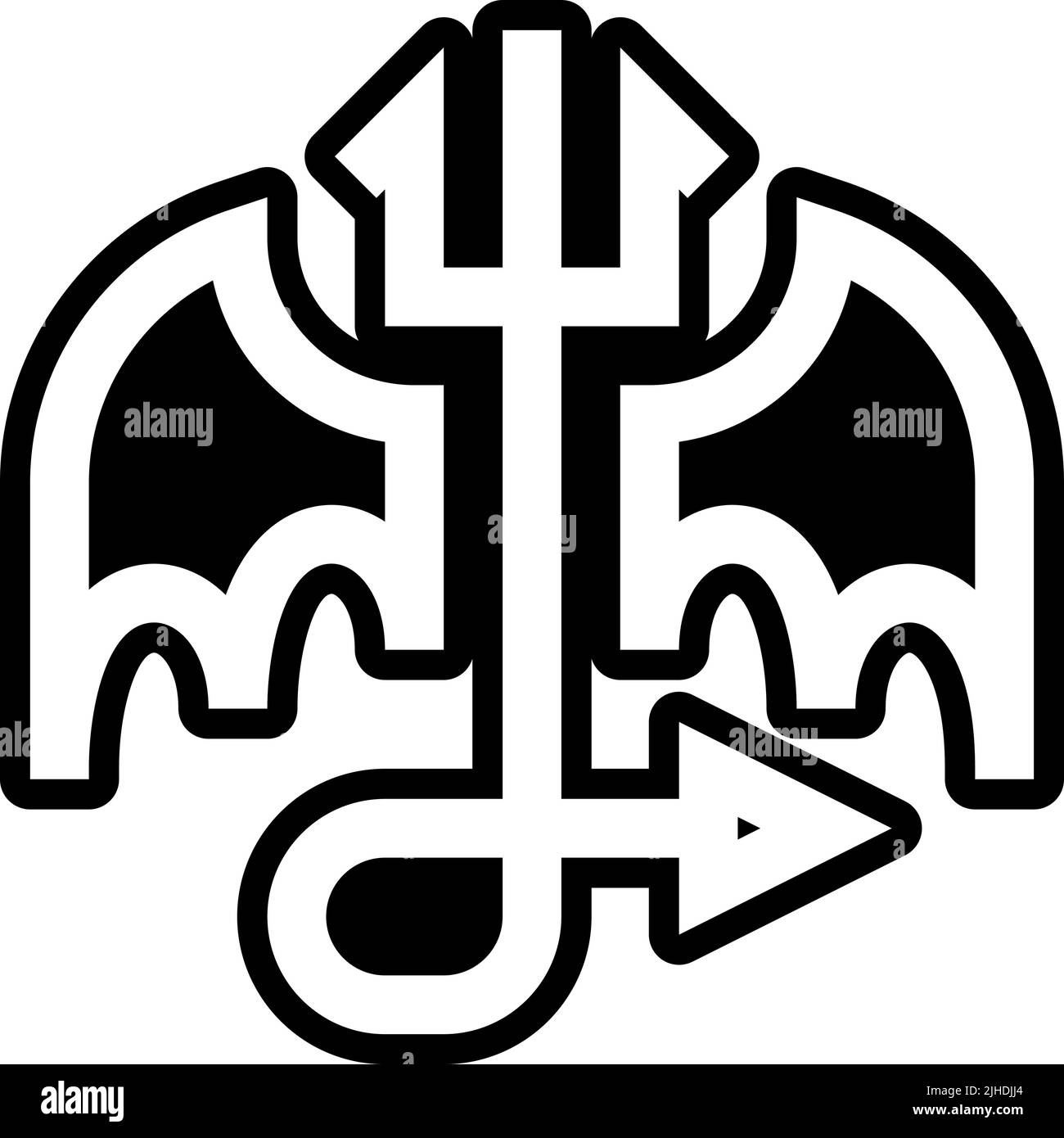 Ethik böse . Stock Vektor