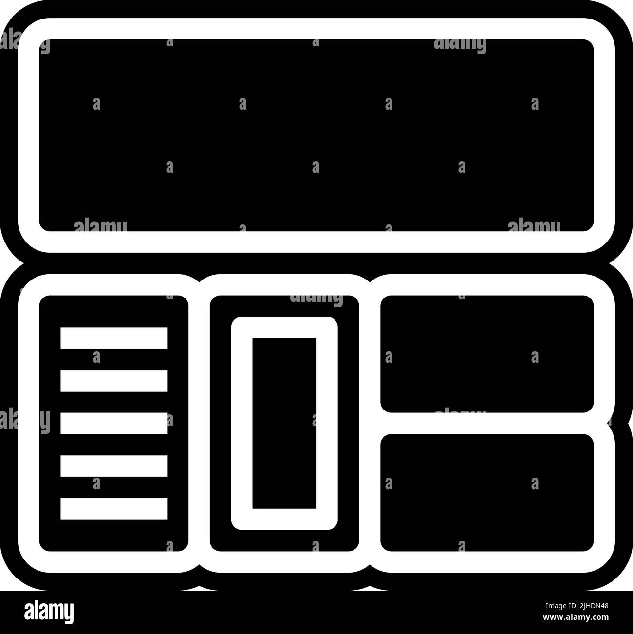 Foto Bearbeitung Layout . Stock Vektor