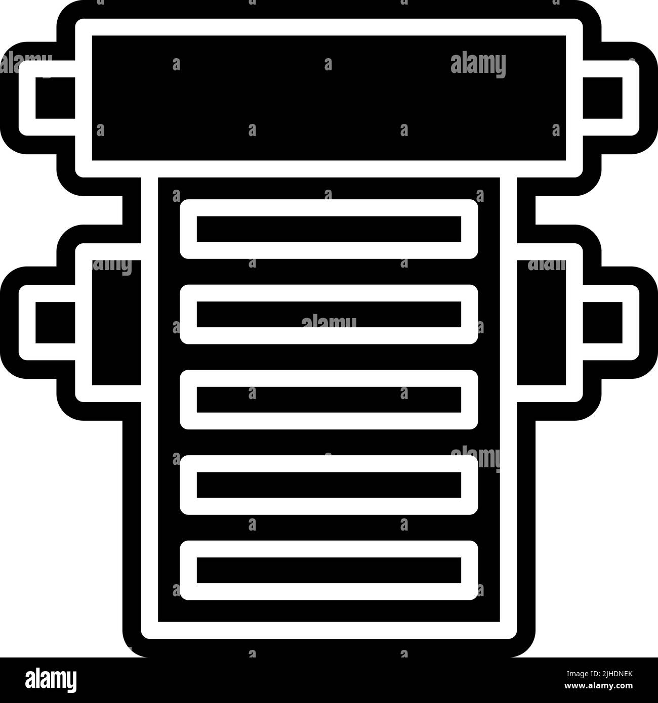 Druckmaschine . Stock Vektor