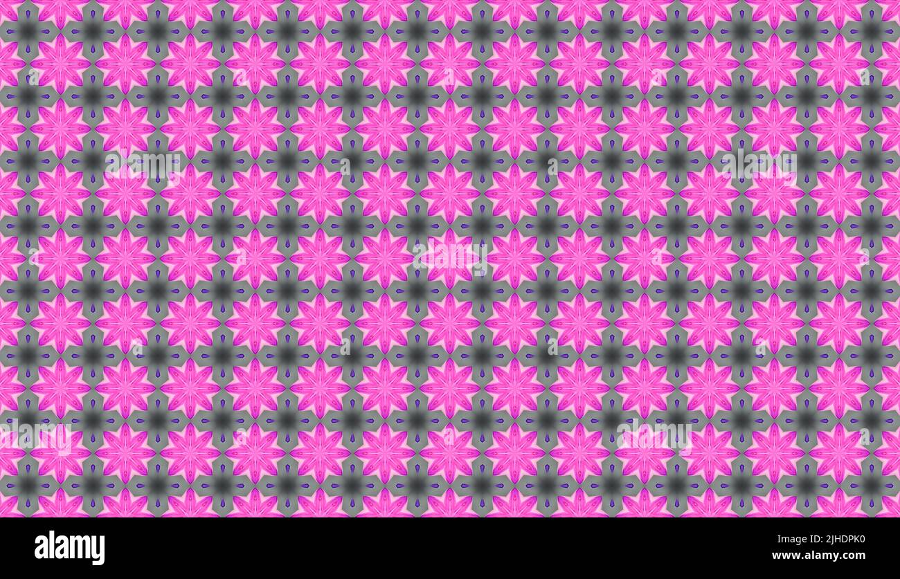 Ein nahtloses Muster aus geometrischen Formen - perfekt für den Hintergrund Stockfoto