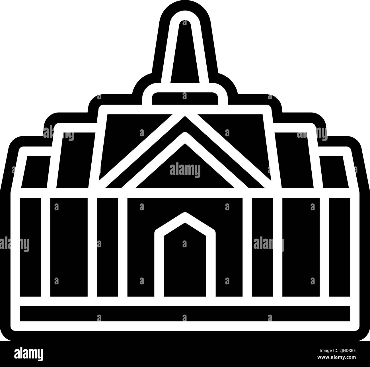 Tempel Smaragd . Stock Vektor