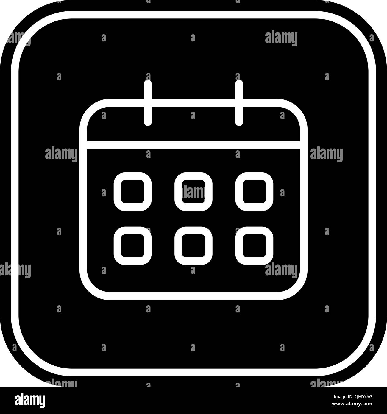 Der Essentials Kalender . Stock Vektor