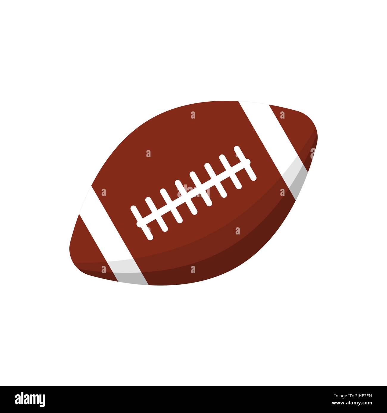 American Football Ball Symbol isoliert auf weißem Hintergrund. Vektorgrafik Stock Vektor