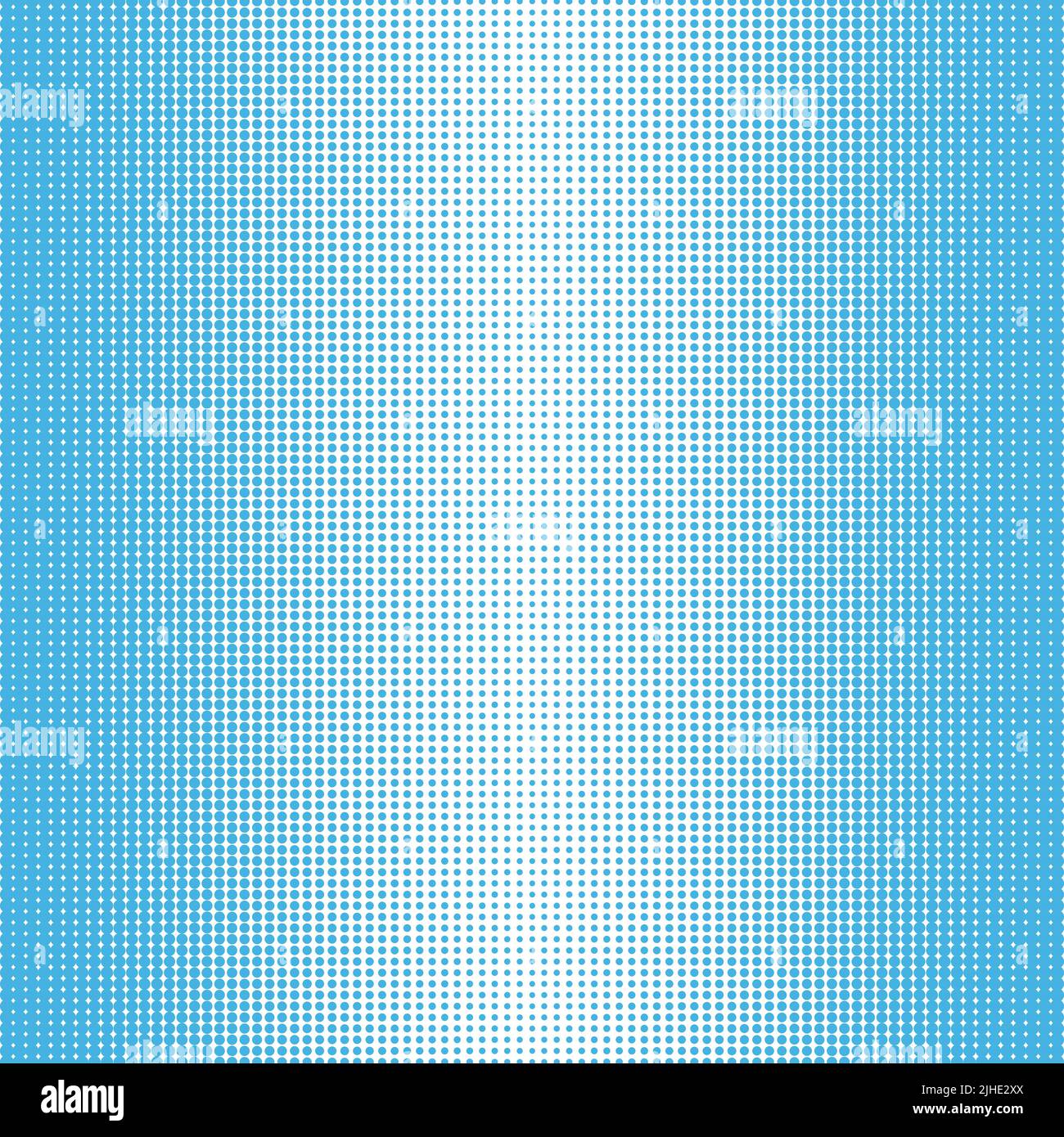 Halbtonpunkte blauer Hintergrund. Vektorgrafik Stock Vektor
