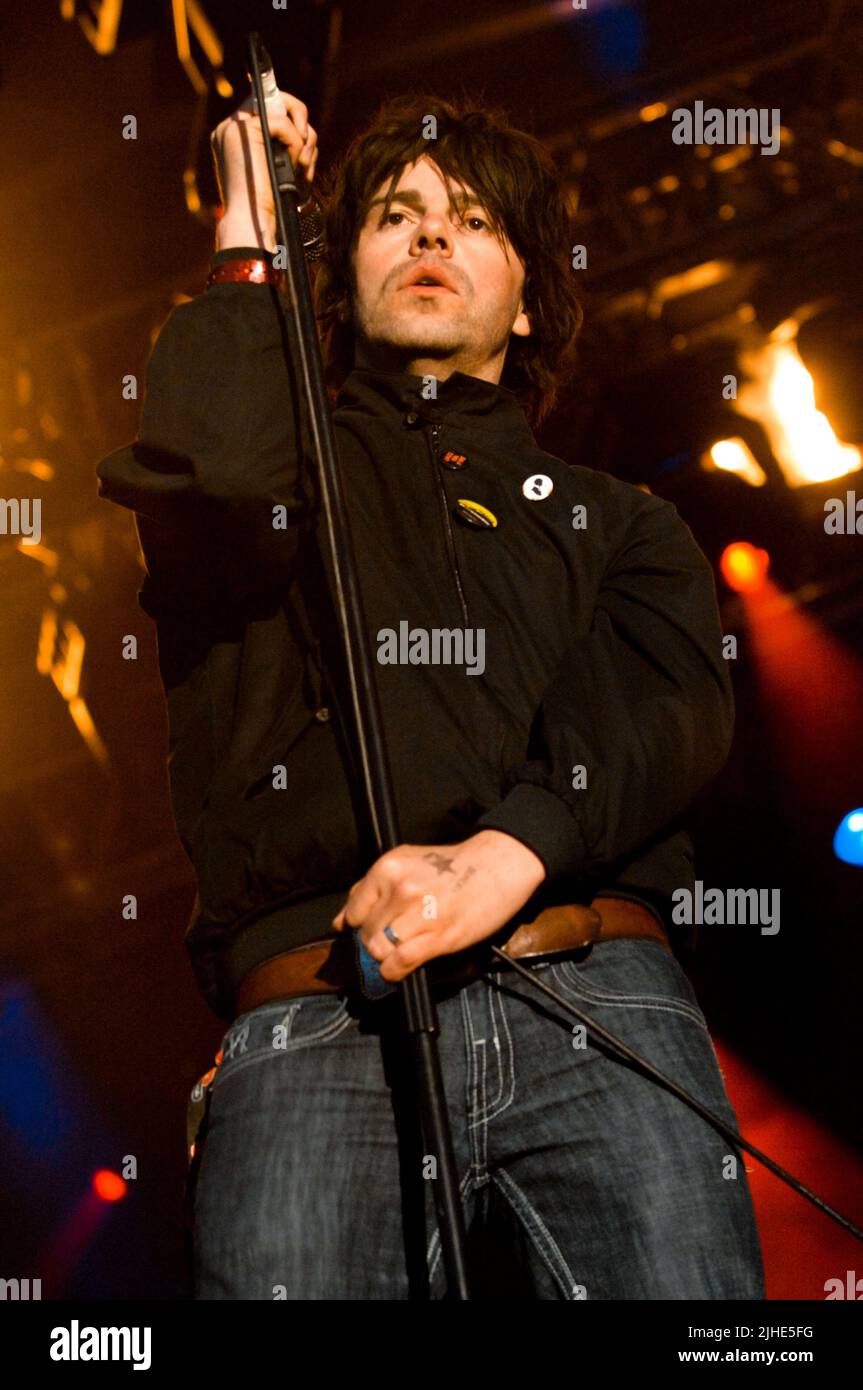 Tim Burgess - The Charlatans, V2006, Hylands Park, Chelmsford, Essex, Großbritannien - 20. August 2006 Stockfoto