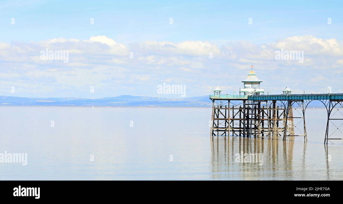 Clevedon Pier, Somerset, Großbritannien Stockfoto