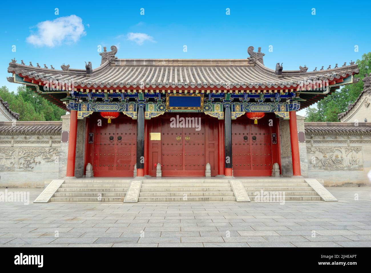 Der Dacien-Tempel befindet sich in Xi'an, China, mit einer Geschichte von mehr als 1.350 Jahren. Stockfoto