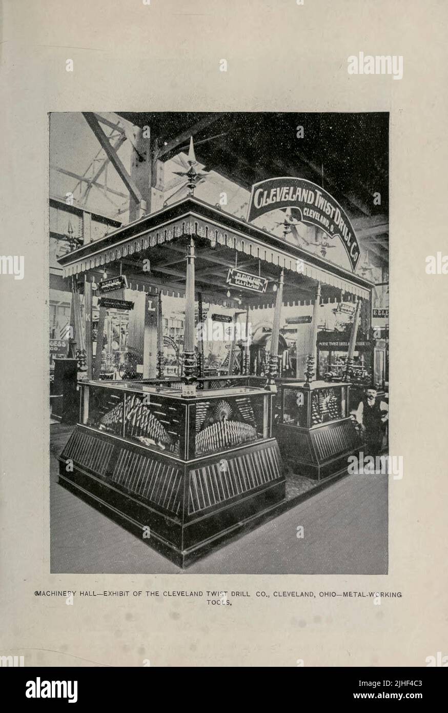 Machinery Hall Metal Working Tools World's Columbian Exposition Chicago 1893 vom Factory and Industrial Management Magazine Volume 6 1891 Publisher New York [etc.] McGraw-Hill [etc.] Stockfoto