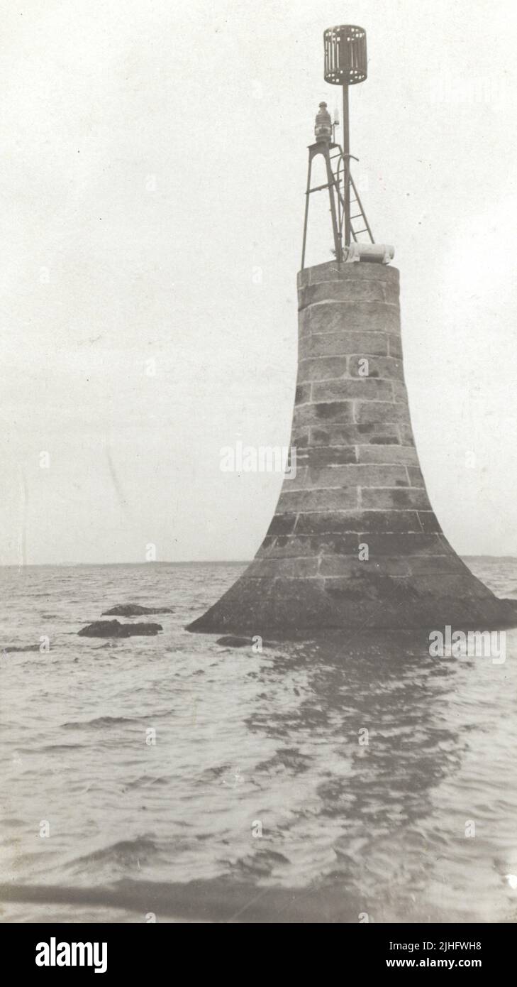 Connecticut - Branford Reef. Branford Reef Light, Connecticut. Stockfoto