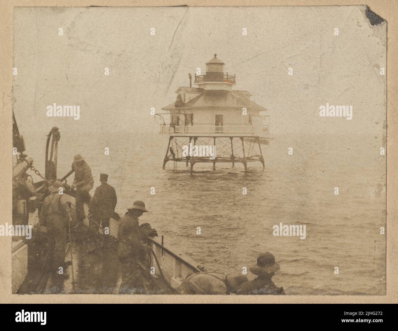 Maryland – Thomas Point Shoal. Thomas Point Shoal Light Station, Maryland. Stockfoto