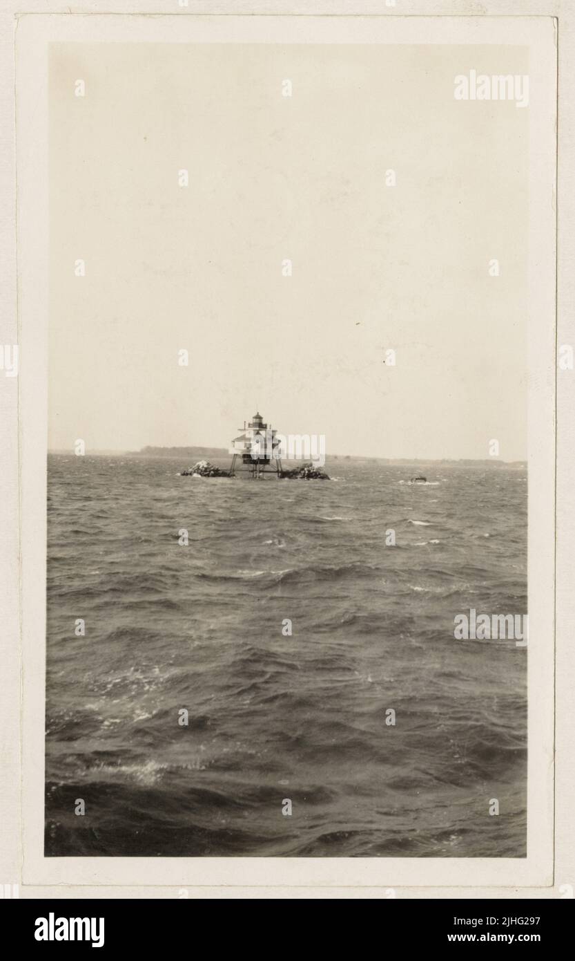 Maryland – Thomas Point Shoal. Thomas Point Shoal Light Station, Maryland. Stockfoto