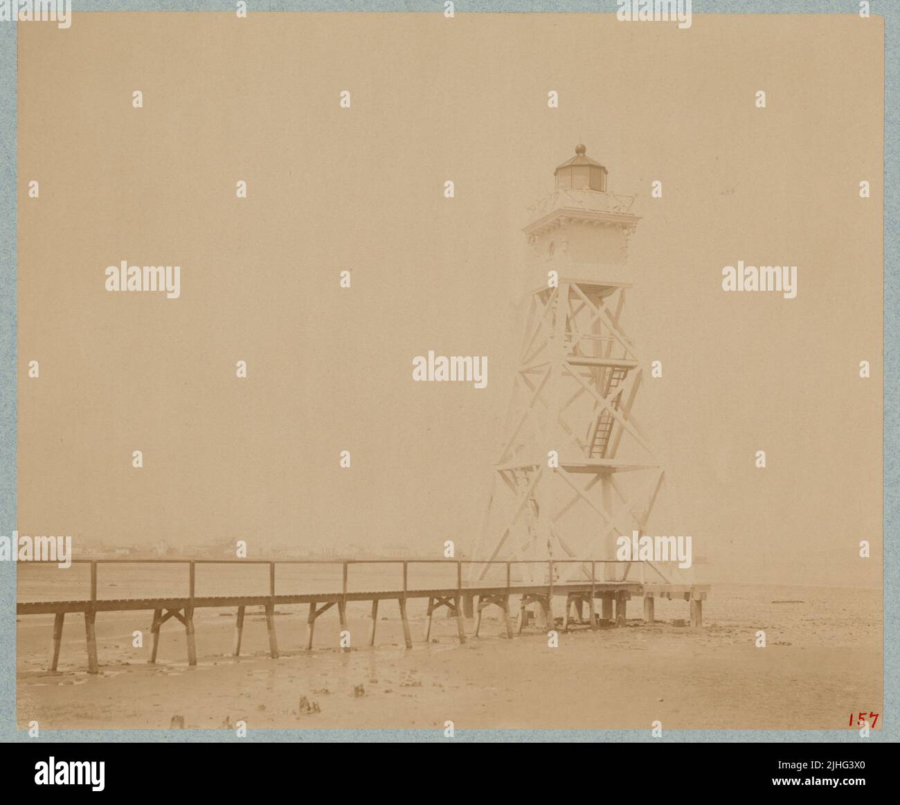 South Carolina - Sullivans Island Range. Sullivans Island Range Rear, South Carolina. (Siehe auch South Channel Range, South Carolina). Stockfoto