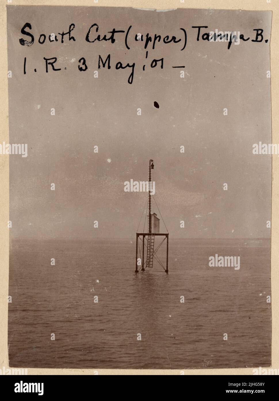 Florida - South Cut. South Cut Upper Light, Florida. Stockfoto