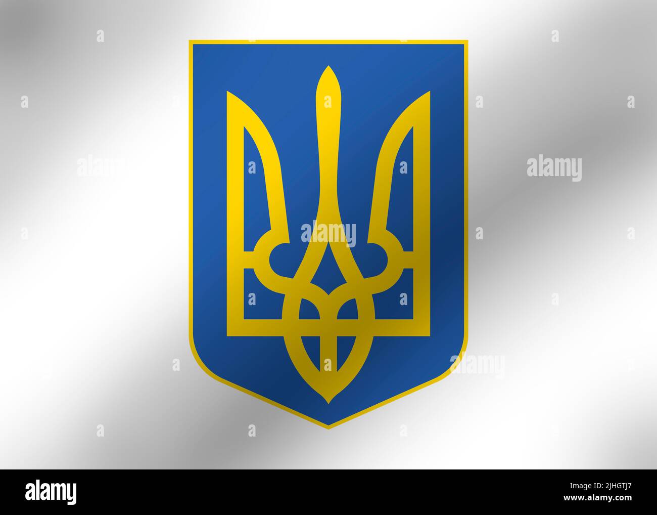 Emblem Ukraine Stockfoto