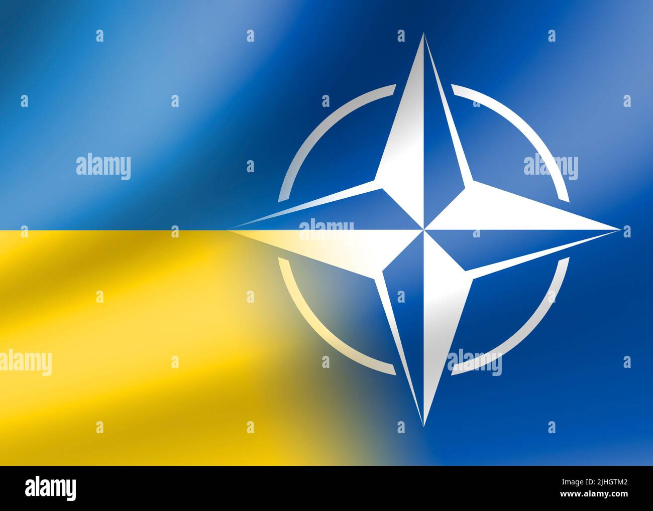 Ukraine in der NATO Stockfoto