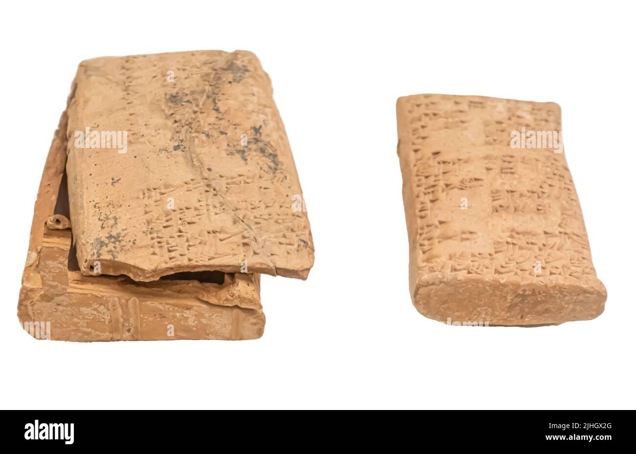 Rechtliche und administrative Dokumente in sumerischer und akkadischer Sprache. Babylonien. Anfang 2. Jahrtausend v. Chr. Stockfoto