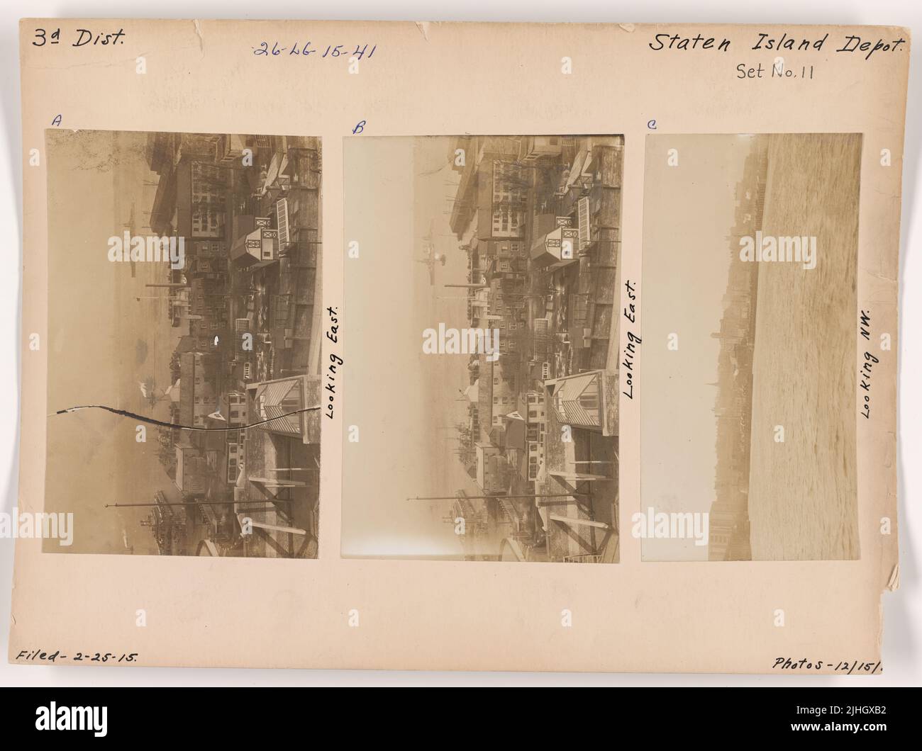 NY - Staten Island. Staten Island Depot. Blick nach NW. Stockfoto