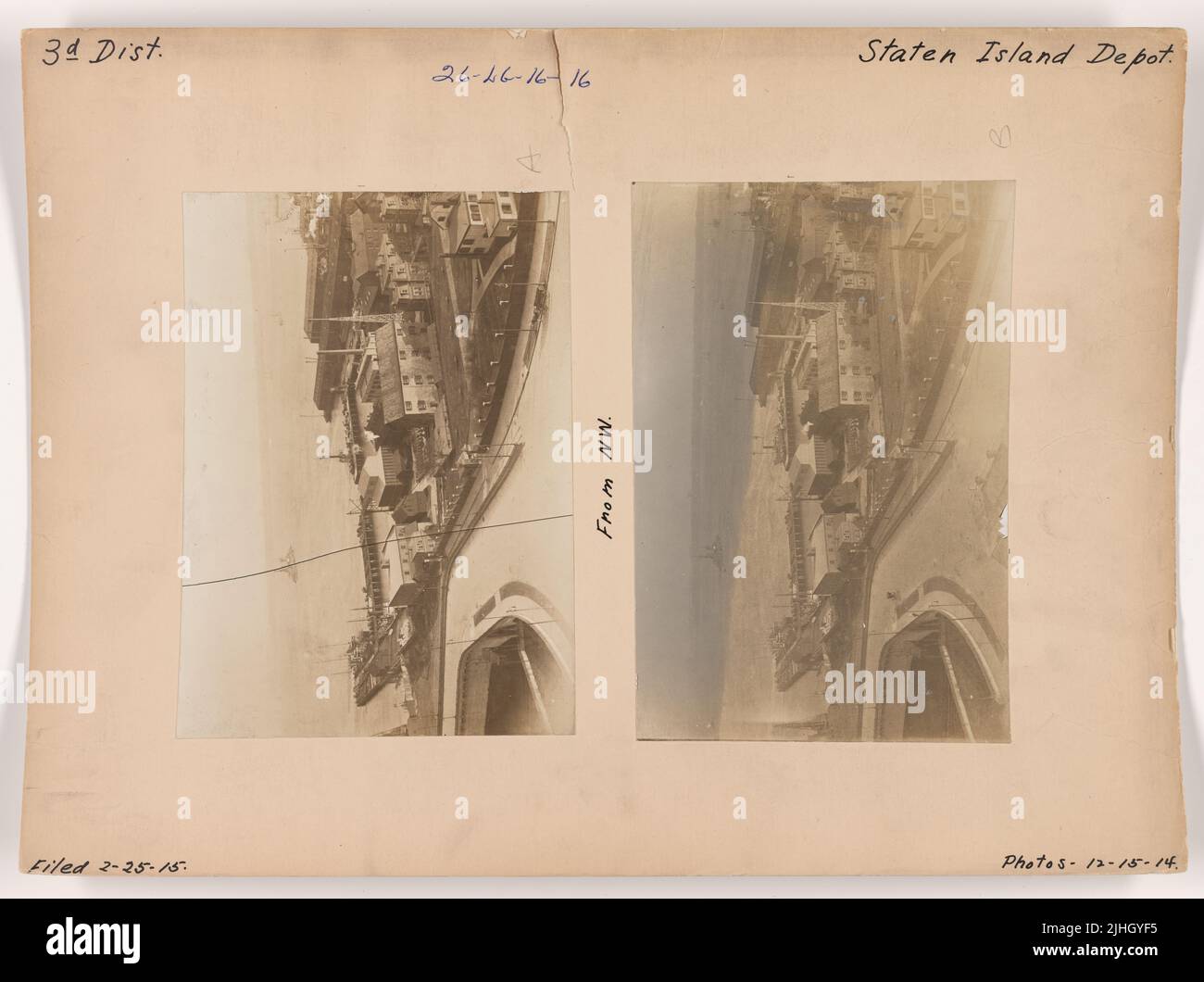 NY - Staten Island. Staten Island Depot, New York. Aus Richtung NW: Stockfoto