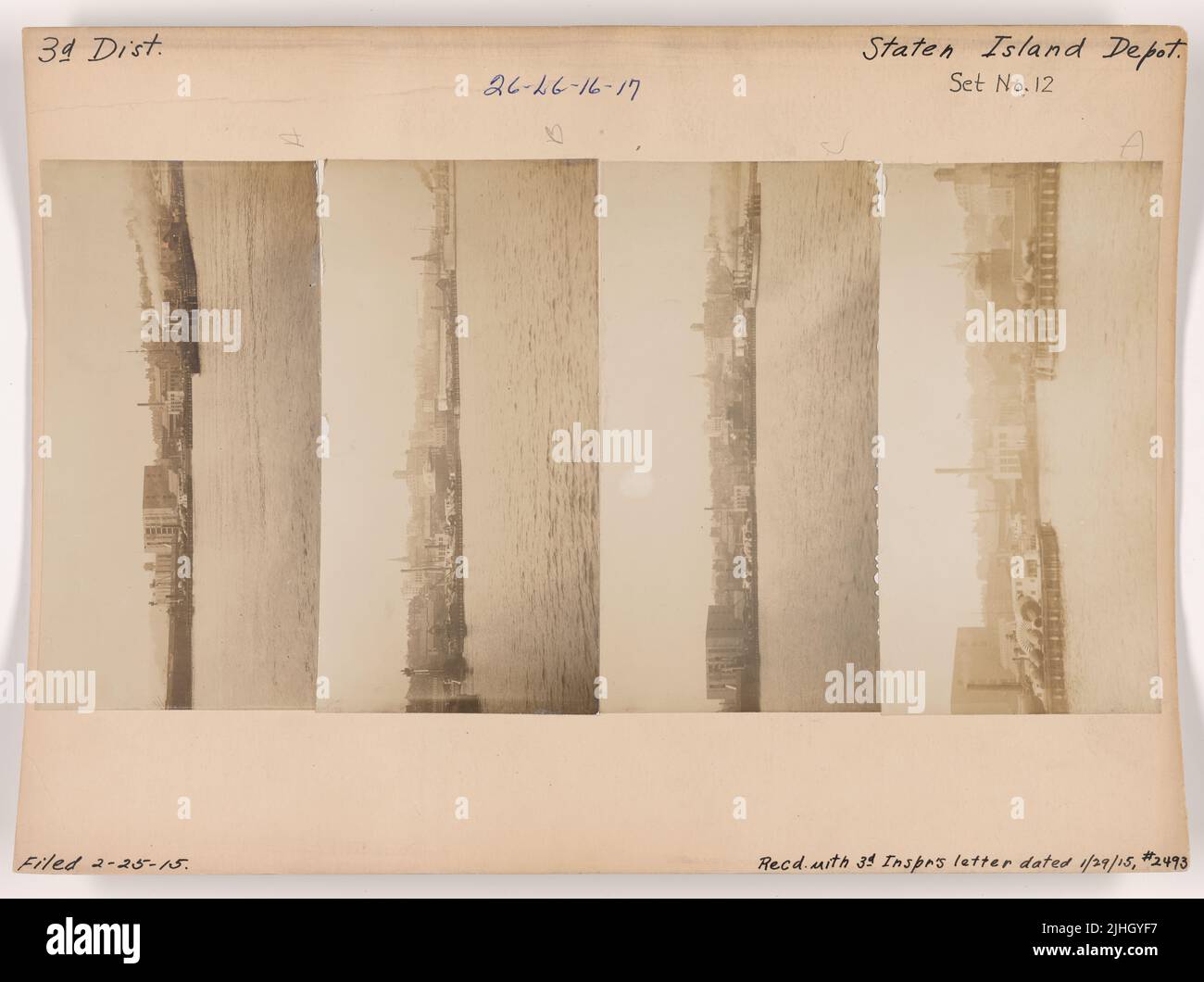 NY - Staten Island. Staten Island Depot, New York. Stockfoto