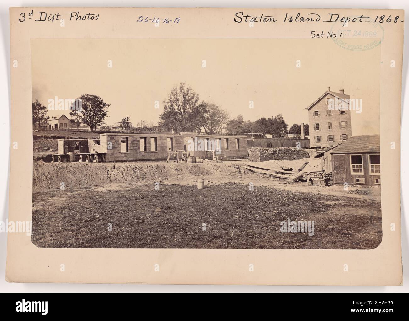 NY - Staten Island. Staten Island Depot, New York. Stockfoto
