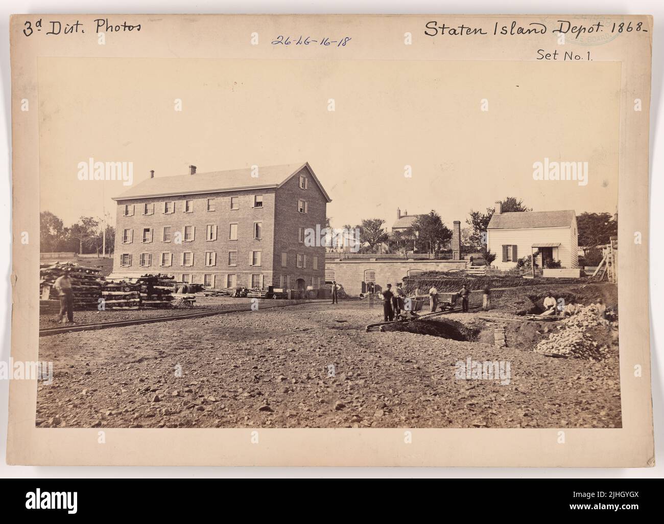 NY - Staten Island. Staten Island Depot, New York. Stockfoto