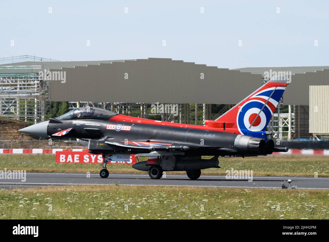 Royal International Air Tattoo, RAF Fairford, Großbritannien. 16. Juli 2022. RAF-Typhoon. Stockfoto