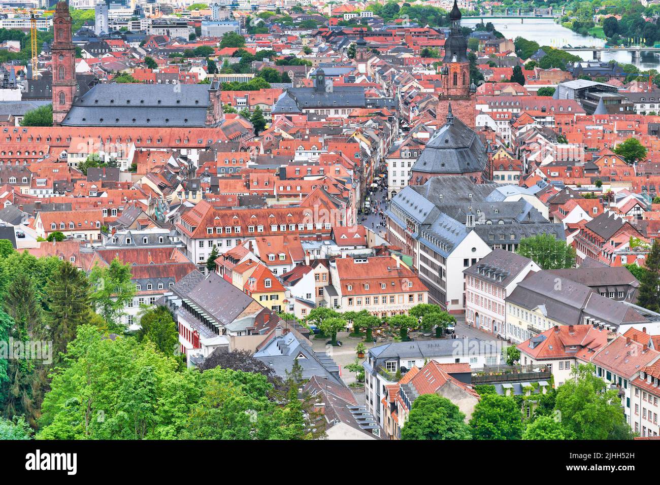 Heidelberg, Deutschland - Juli 2022: Gebäude in der Altstadt Stockfoto