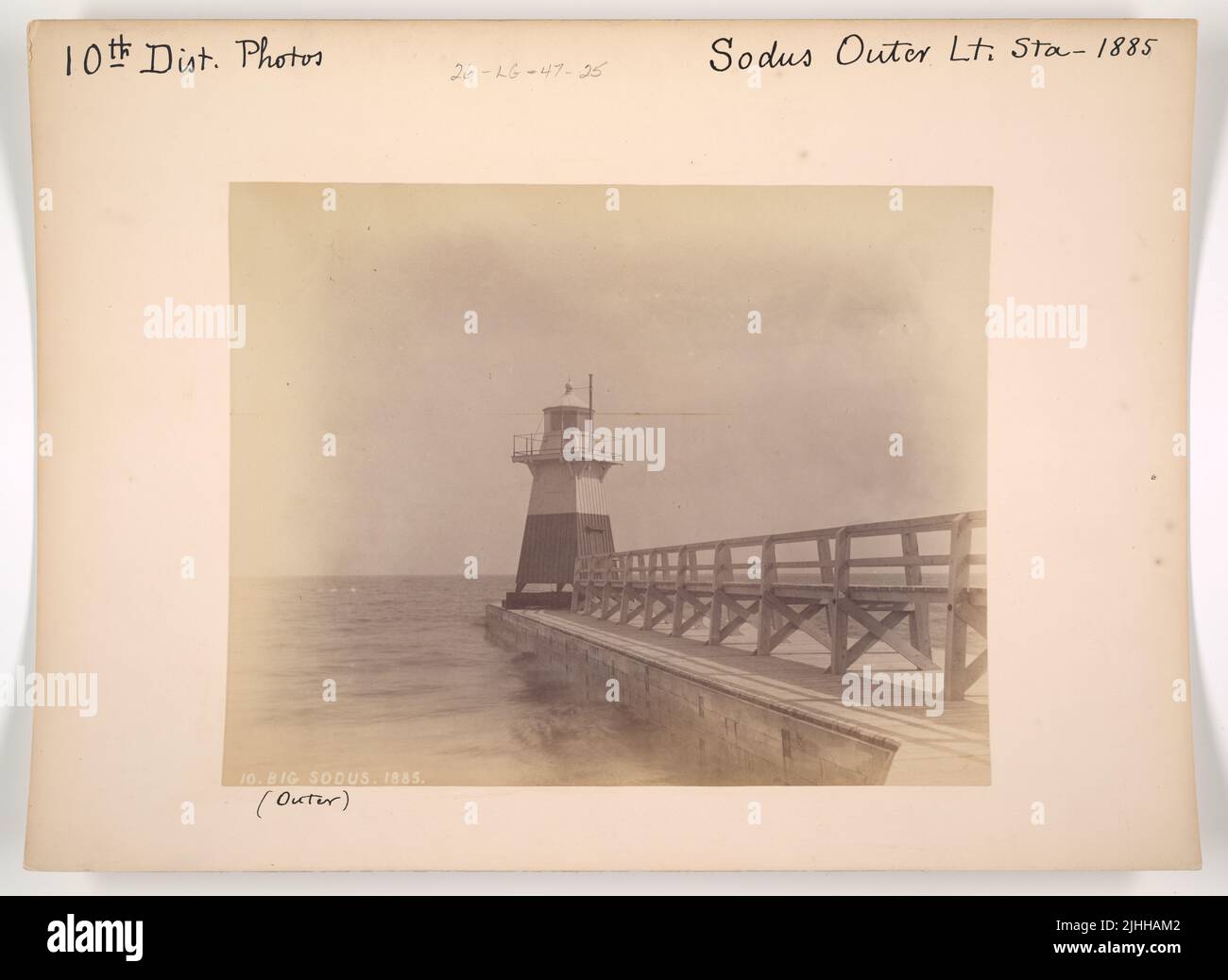 NY - Sodus. Sodus Outer Light Station, New York. Stockfoto