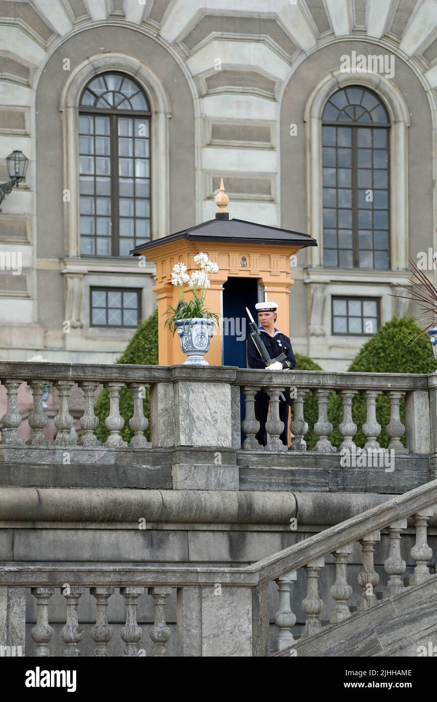 Der königliche Palast in Stockholm Stockfoto