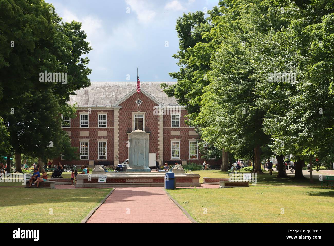 The Smith Memorial Library at Bestor Plaza, Chautauqua Institution, Chautauqua, NY, Juni 2022 Stockfoto