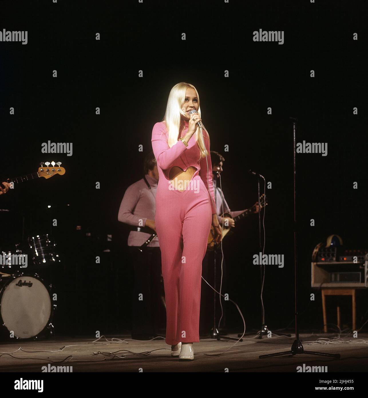 Agnetha Fältskog. Sänger. Mitglied der Popgruppe ABBA. Geboren 1950. Hier im Bild 1970. Stockfoto