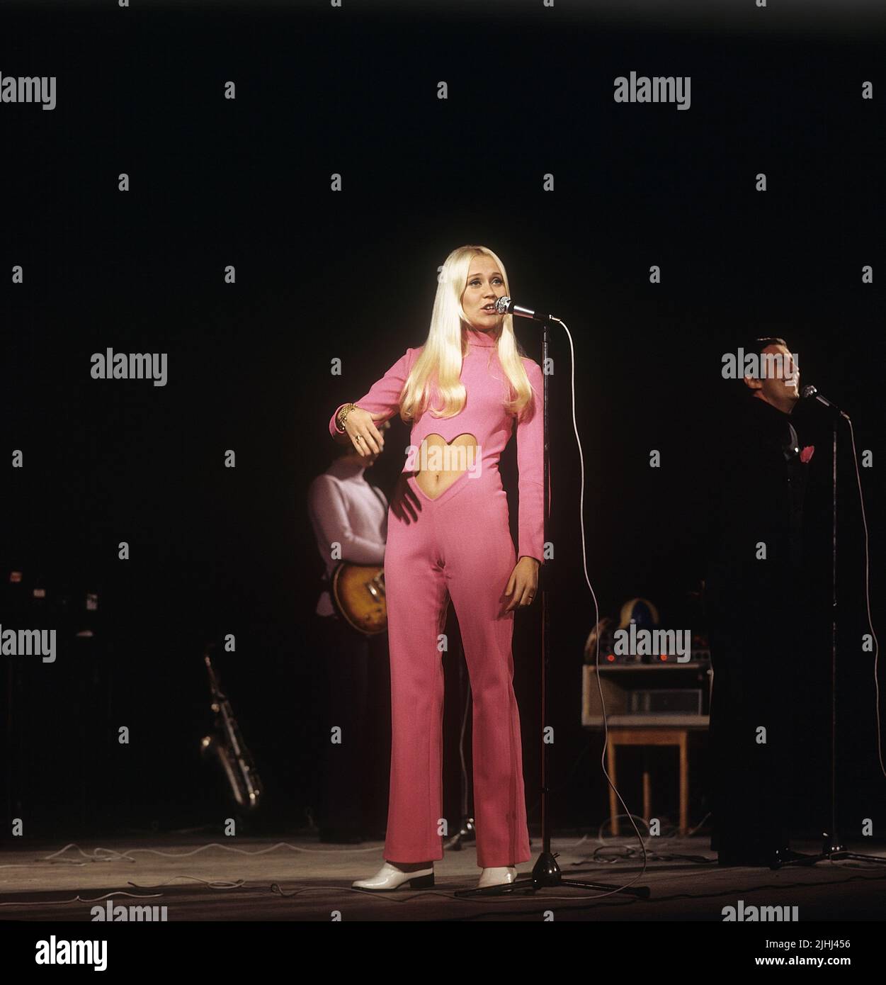 Agnetha Fältskog. Sänger. Mitglied der Popgruppe ABBA. Geboren 1950. Hier im Bild 1970. Stockfoto