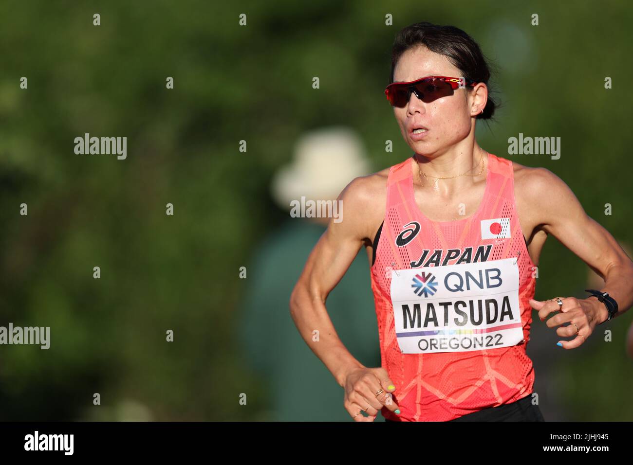 Autzen Stadium, Oregon, USA. 18.. Juli 2022. Mizuki Matsuda (JPN), 18. JULI 2022 - Leichtathletik : IAAF World Championships Oregon 2022 Women's Marathon at Autzen Stadium, Oregon, USA. Quelle: Naoki Nishimura/AFLO SPORT/Alamy Live News Stockfoto