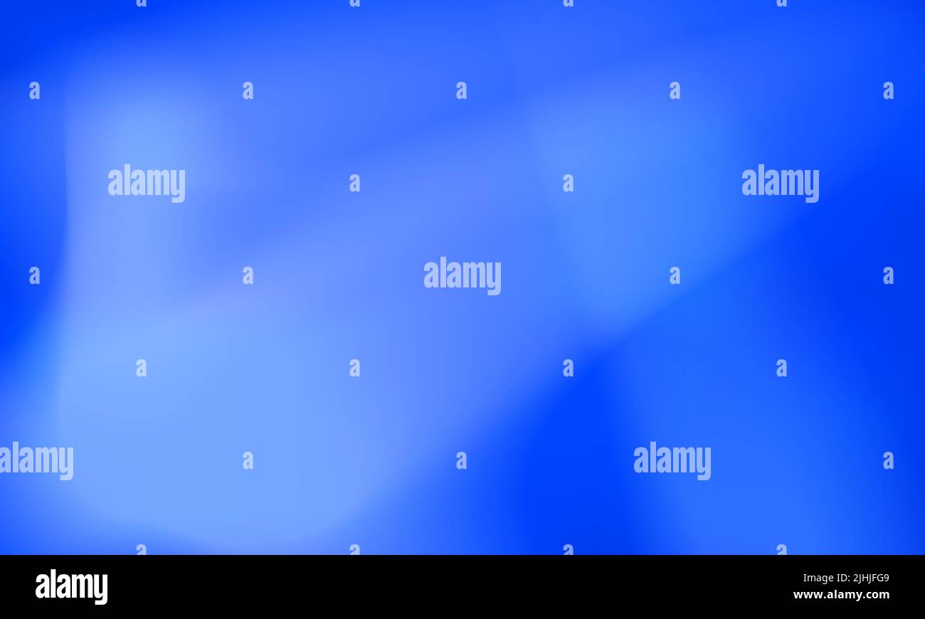 Abstrakter Hintergrund - blau mit weißen transparenten Lichtern Stockfoto