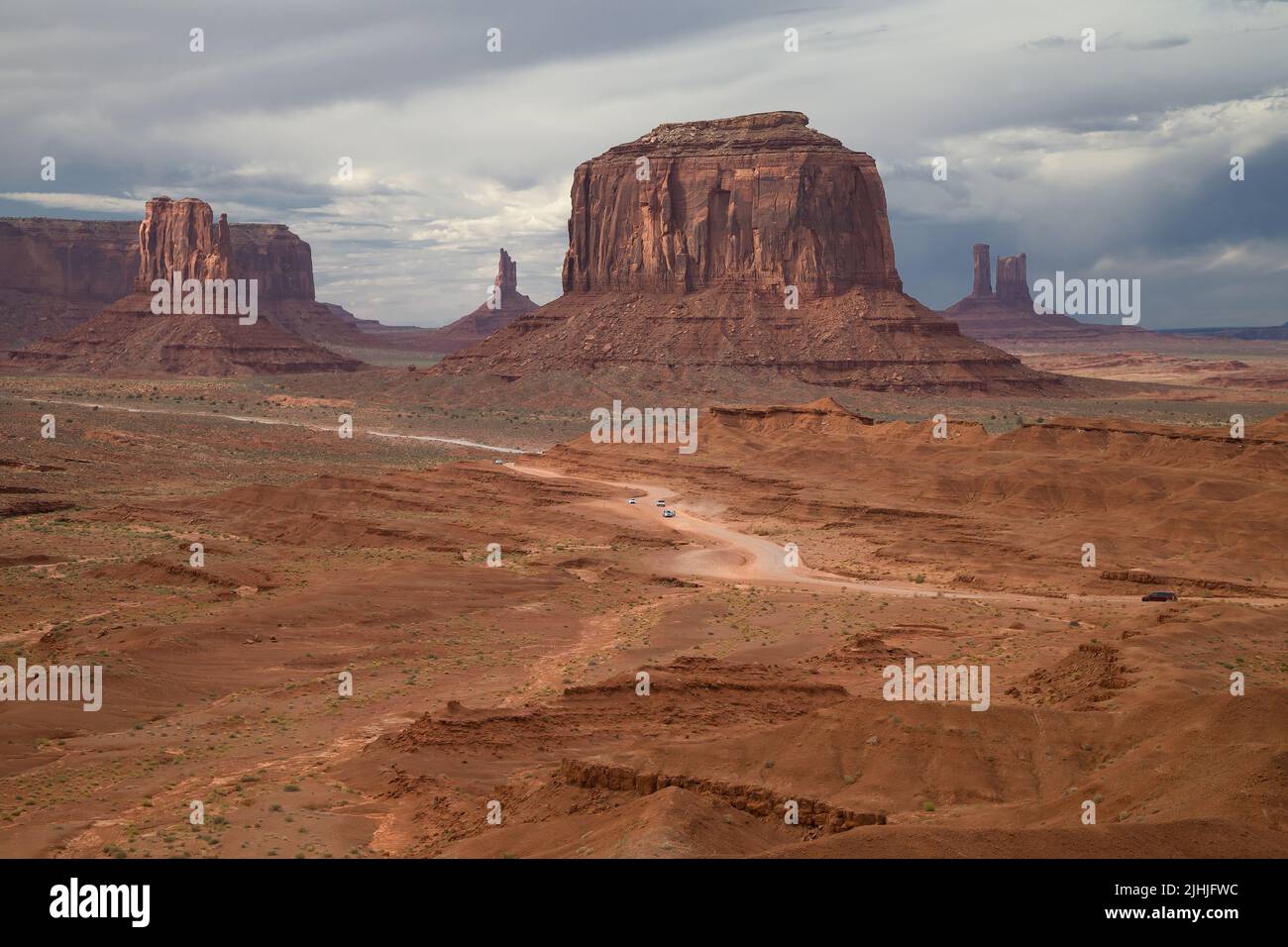 Blick vom John Ford Point in Monument Valley, Arizona, USA. Stockfoto