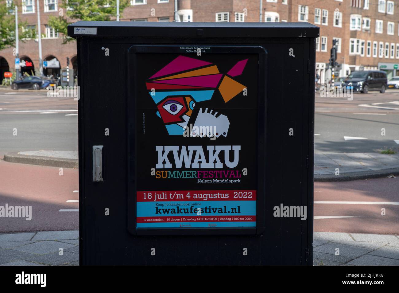 Plakat Kwaku Festival In Amsterdam Niederlande 18-7-2022 Stockfoto