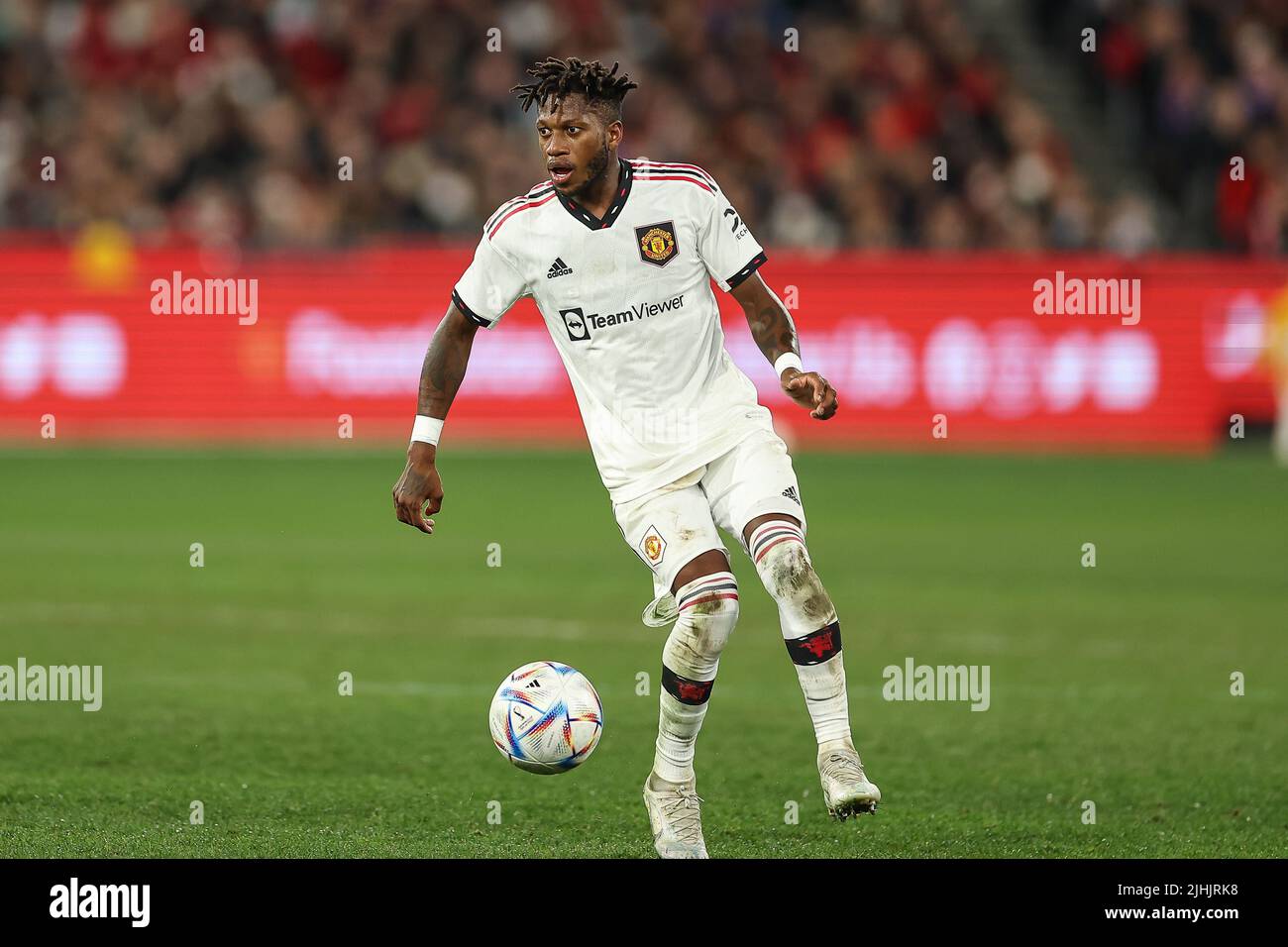 Fred (17) von Manchester United in Aktion während des Spiels Stockfoto