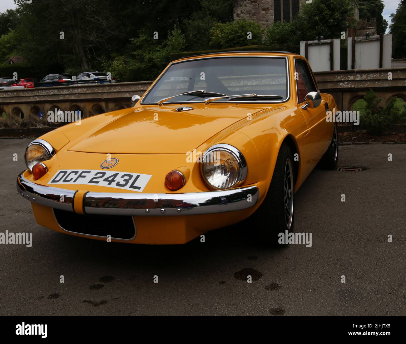 Ginetta G15 Serie 4 in Orange Stockfoto