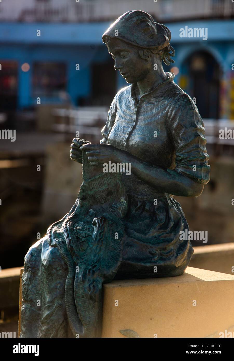 The Gansey Girl, Bridlington, East Yorkshire, England, Großbritannien Stockfoto