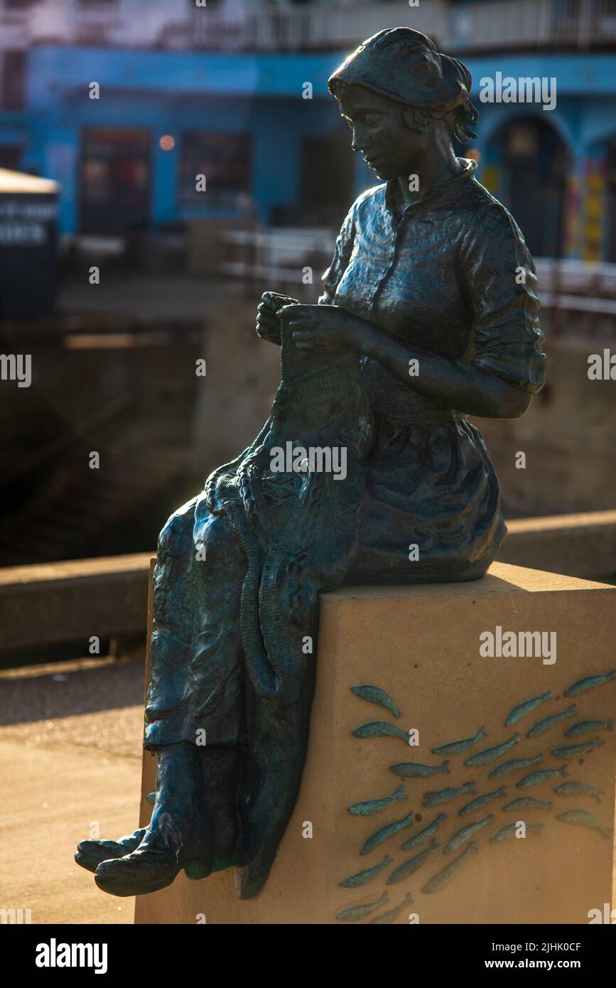 The Gansey Girl, Bridlington, East Yorkshire, England, Großbritannien Stockfoto