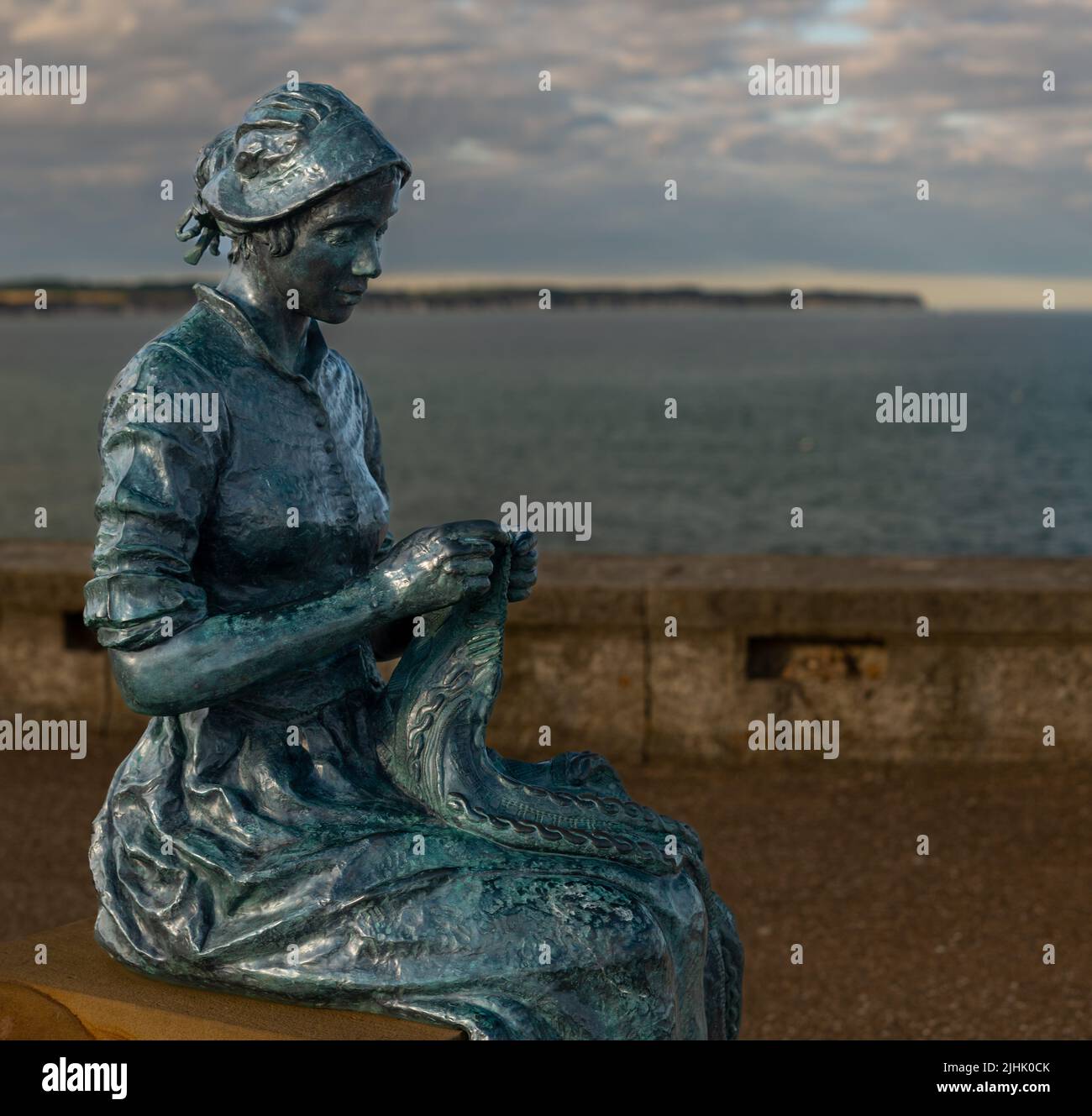 The Gansey Girl, Bridlington, East Yorkshire, England, Großbritannien Stockfoto