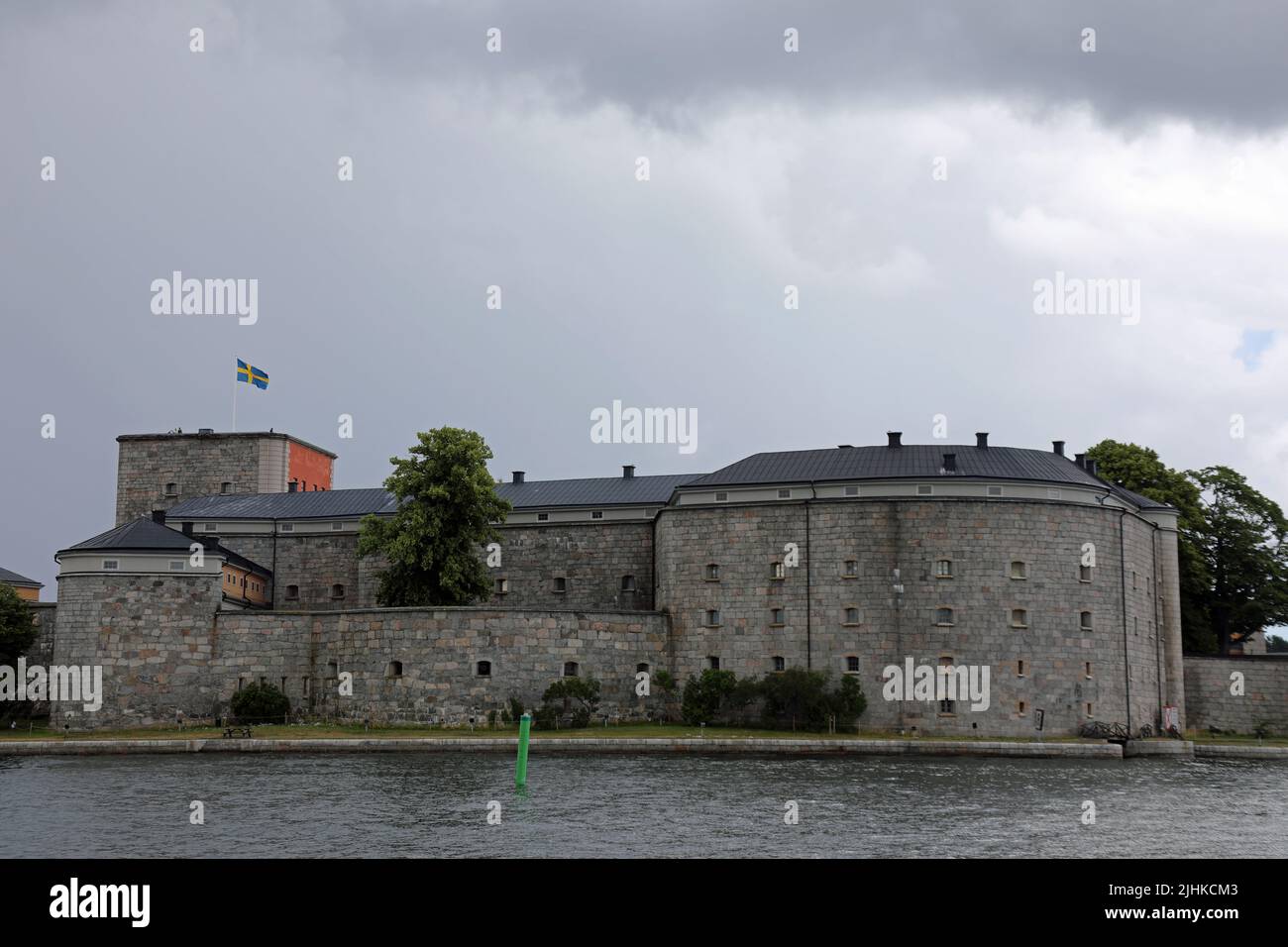 Schloss Vaxholm aus dem 16.. Jahrhundert im Stockholmer Archipel Stockfoto