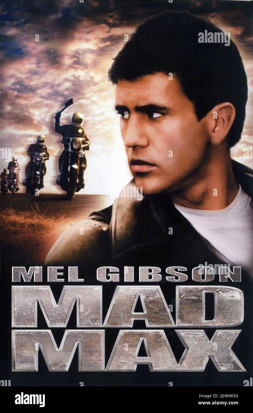 MEL GIBSON POSTER, MAD MAX, 1979 Stockfoto