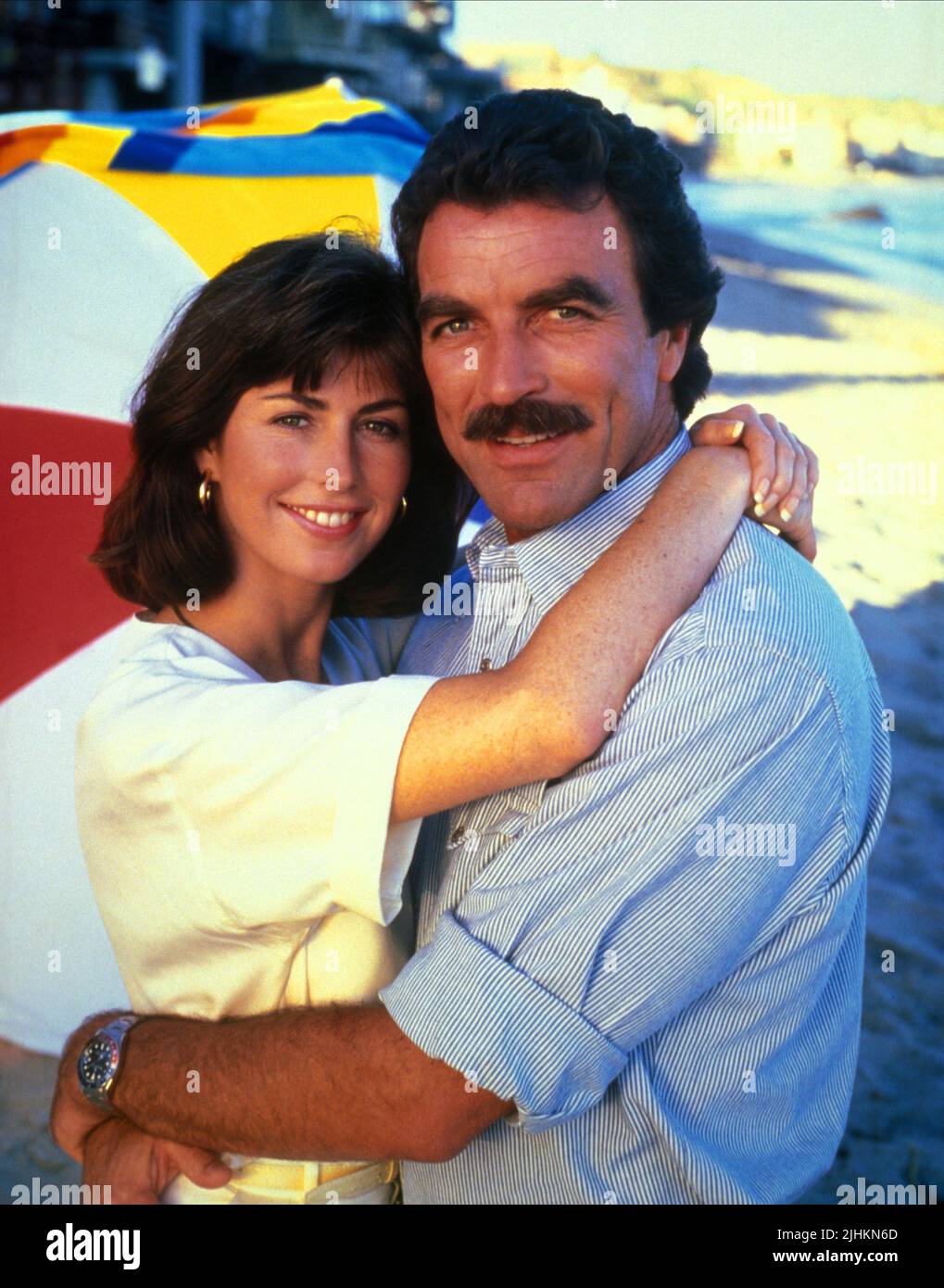 DANA DELANY, Tom Selleck, MAGNUM P.I., 1980 Stockfoto