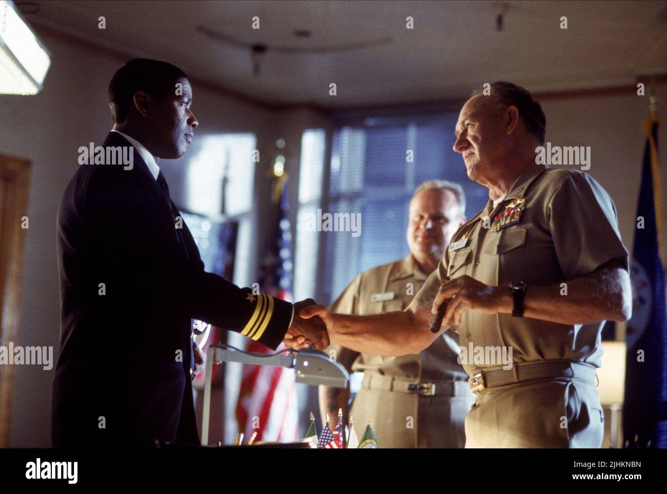DENZEL WASHINGTON, Gene Hackman, Crimson Tide, 1995 Stockfoto