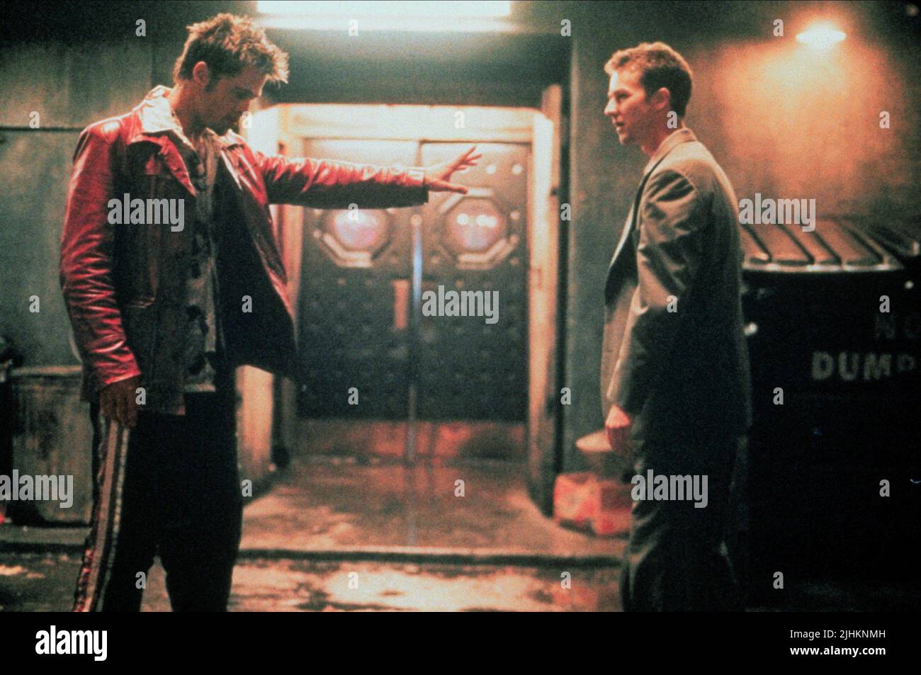 BRAD PITT, Edward Norton, FIGHT CLUB, 1999 Stockfoto