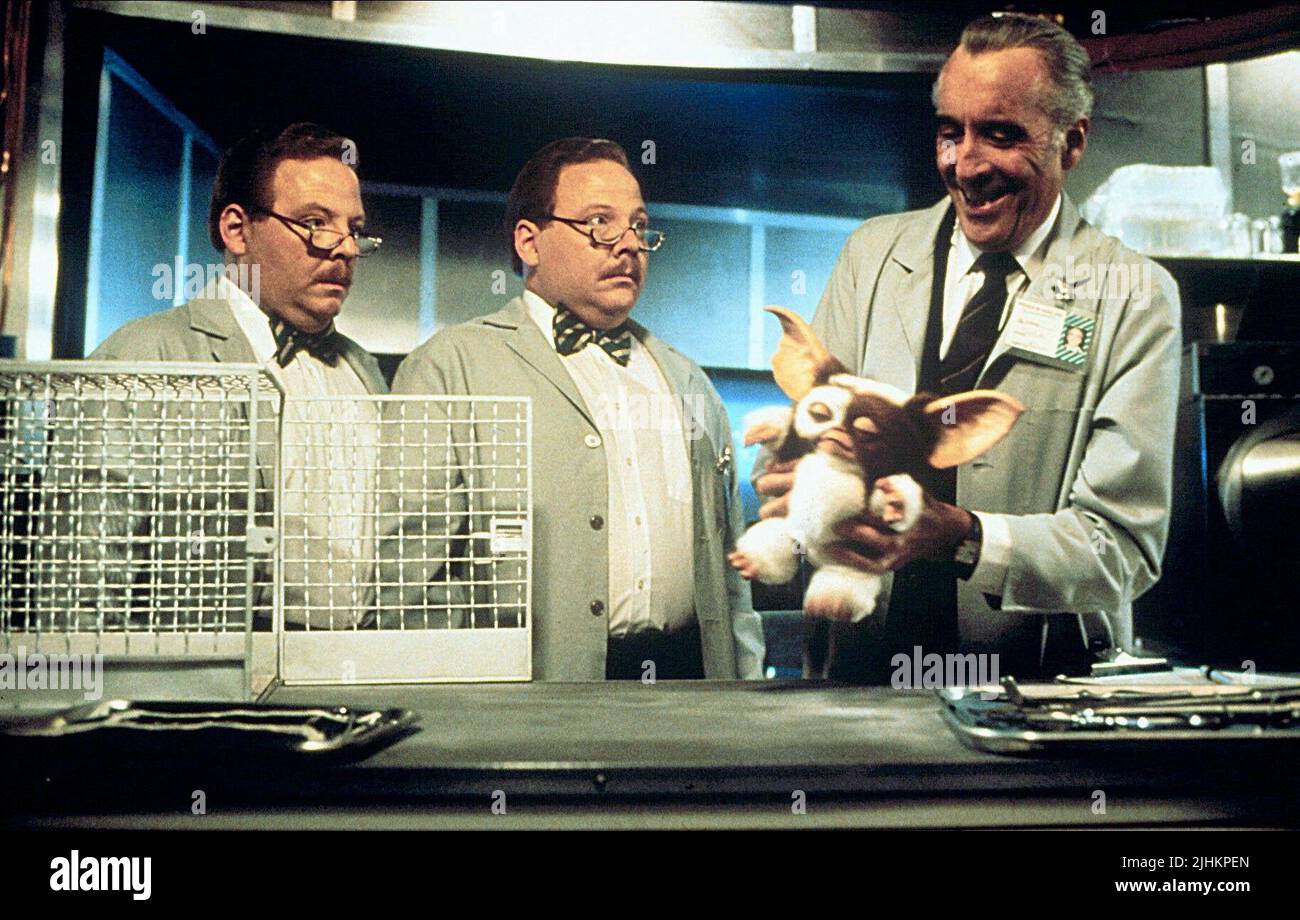 DON STANTON, DAN STANTON, Christopher Lee, GREMLINS 2: DIE NEUE CHARGE, 1990 Stockfoto
