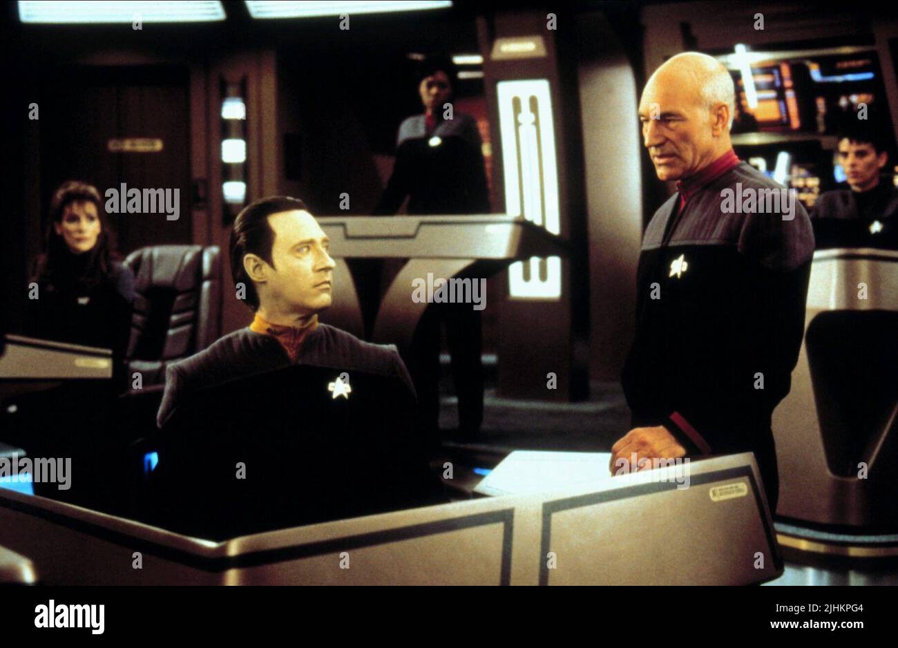 BRENT SPINER, Patrick Stewart, STAR TREK: Der erste Kontakt, 1996 Stockfoto