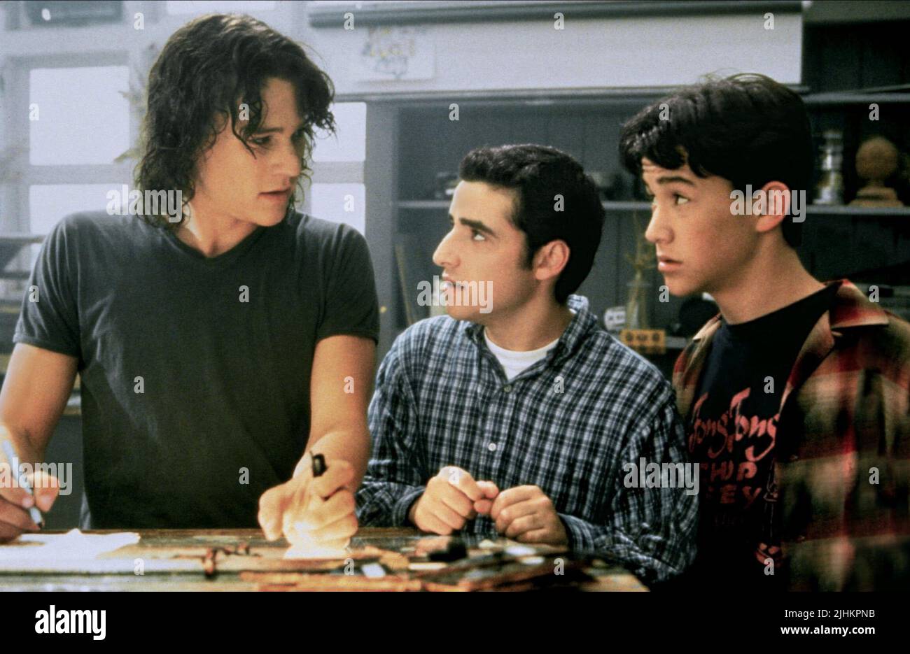 HEATH LEDGER, DAVID KRUMHOLTZ, Joseph Gordon-LEVITT, 10 Dinge, die ich hasse, ÜBER SIE, 1999 Stockfoto