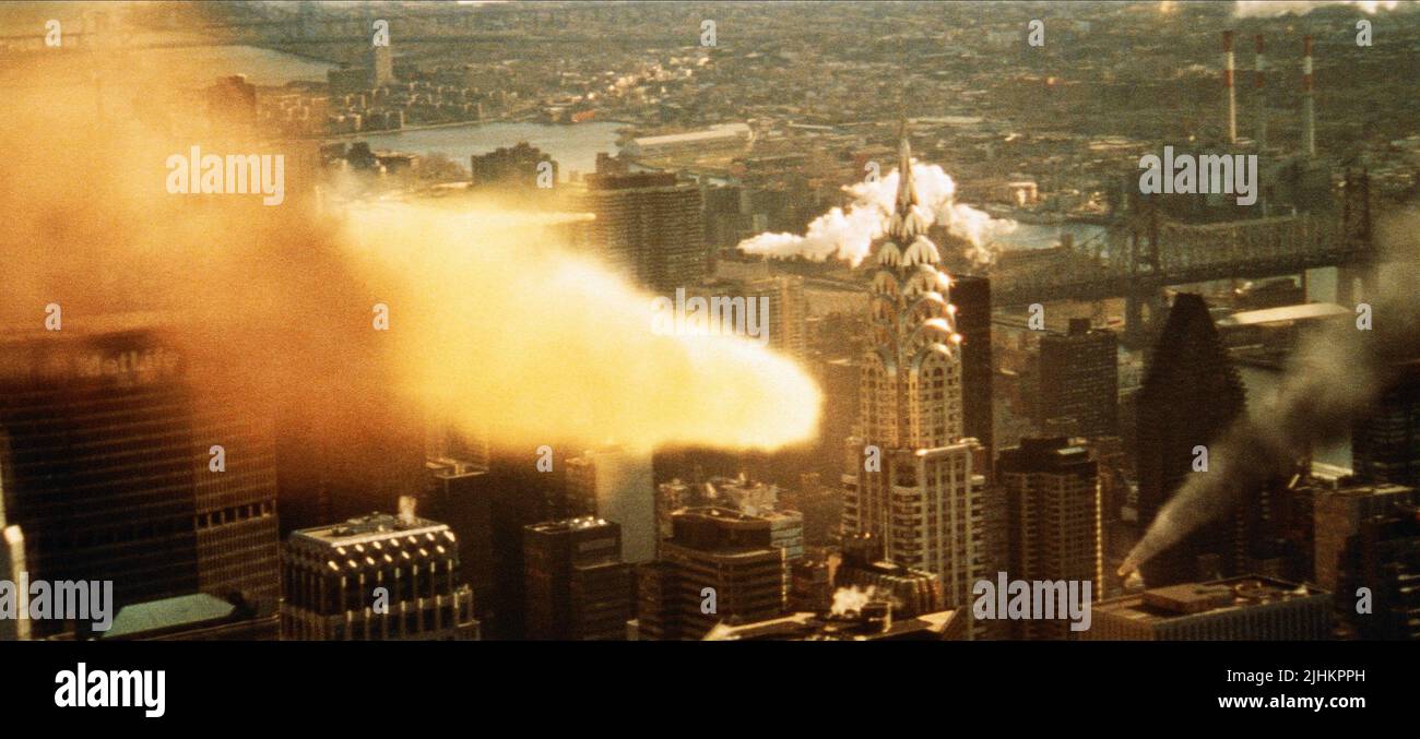 METEOR KÖPFE FÜR Chrysler Building, Armageddon, 1998 Stockfoto